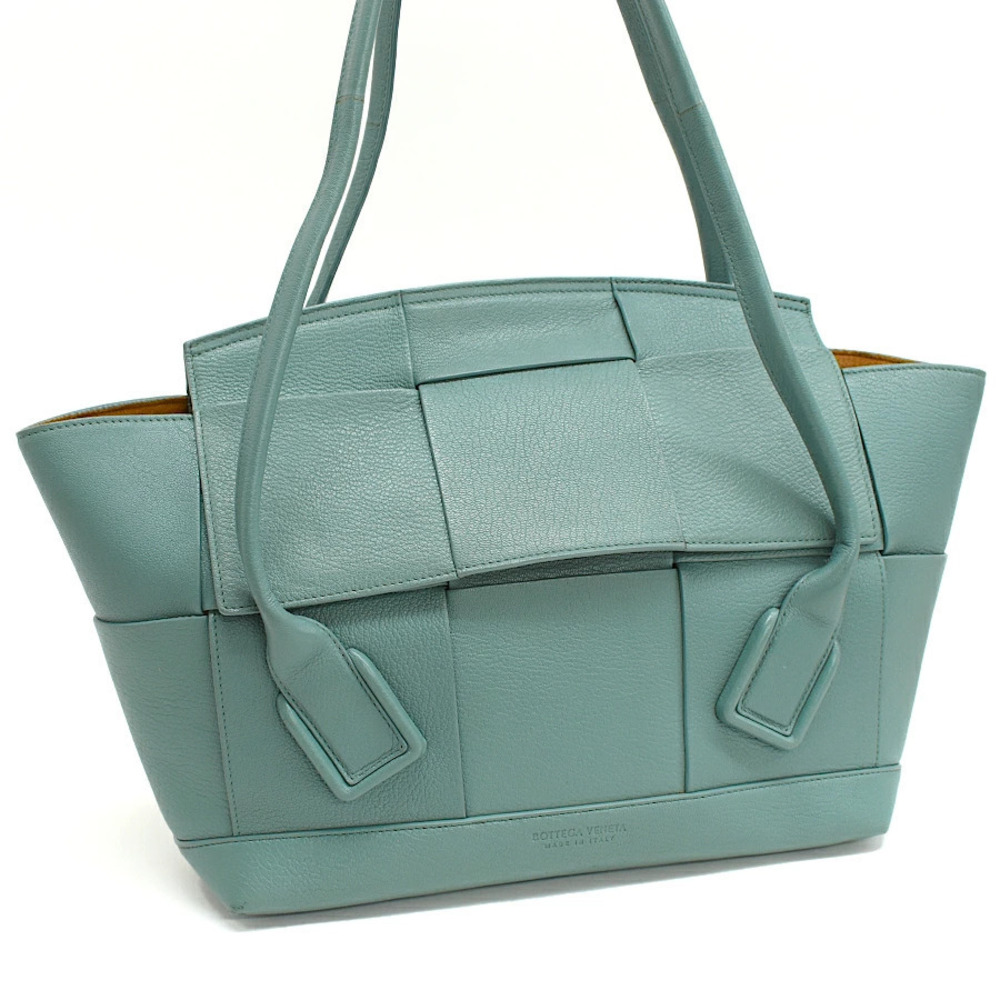 Bottega Veneta Arco Tote Bag Maxi Intrecciato Leather Green